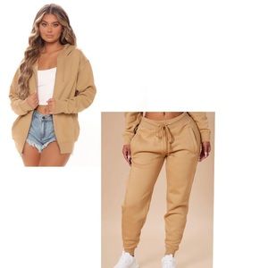 Firm price FashionNova Oversized Jogger & Hoodie set